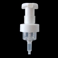 White color plastic foam pump with clip lock pump bottle dispenser 40mm